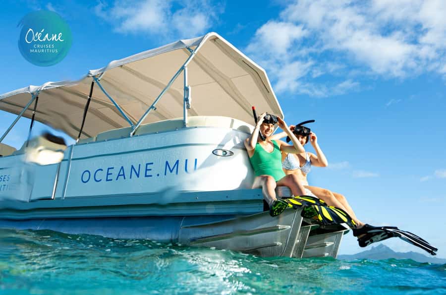 5 Islands Tour: New OCÉANE Private Pontoon Boat cruise - A possible private beach and barbecue