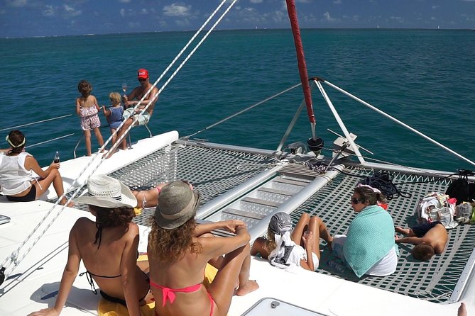 Catamaran Adventure Full Day: Ile aux cerfs,GRSE Waterfall,Snorkeling &BBQ Lunch - Snorkeling in the Trou d’Eau Douce lagoon