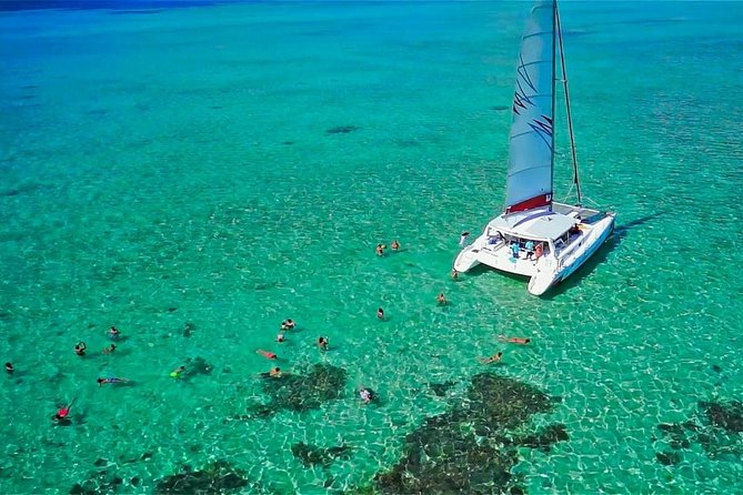 Catamaran Adventure Full Day: Ile aux cerfs,GRSE Waterfall,Snorkeling &BBQ Lunch - BBQ lunch and the open bar