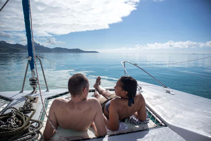 Catamaran Trip to Ile au Cerfs with Lunch and GRSE waterfall - A six-hour east coast day by catamaran