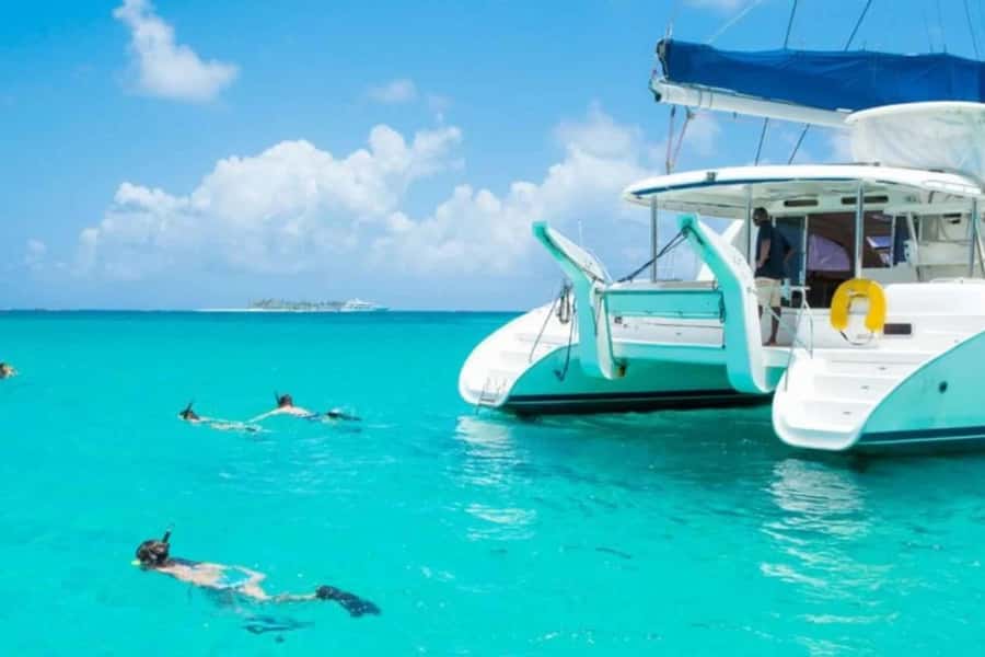 Catamaran trip to Ile Aux Cerfs With Two Way Transportation - The waterfall visit adds a second setting