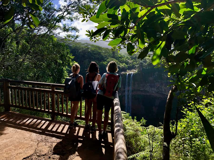 From Chamarel: Waterfall Eco-Hike Adventure - A gorge descent with four river crossings