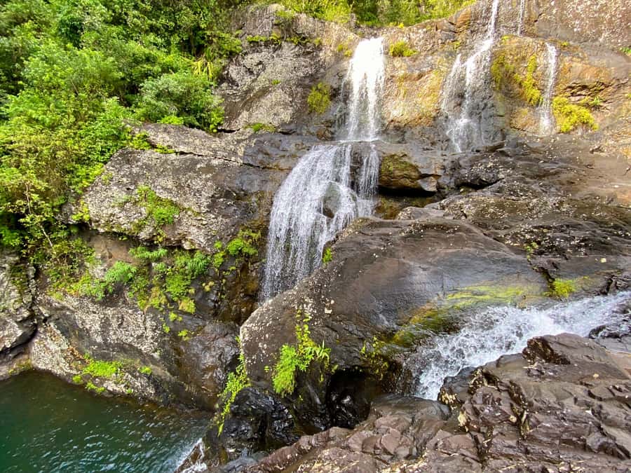 From Quatre Cocos: Tamarind Falls Hiking Day Trip - Tamarind Falls and the cool-water reward