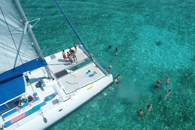 Full Day Catamaran Cruise on shared basis to Bénitiers Island - Tamarin Bay and the search for dolphins