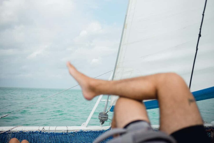 Full-day Catamaran Cruise to Ile aux Cerfs with Lunch - Cruising Mauritius’ east coast on a 42-foot catamaran