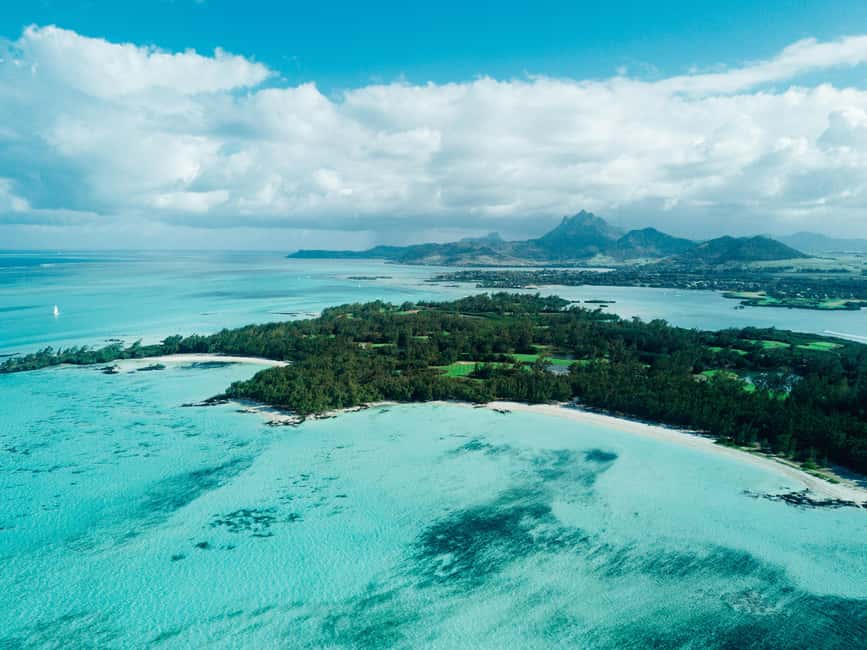 Full-day Catamaran Cruise to Ile aux Cerfs with Lunch - The Grand River South East Waterfall by speedboat