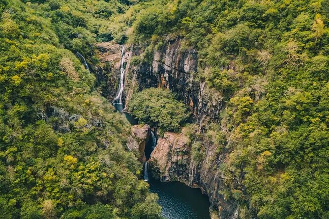 Half Day Hike to Seven Waterfalls in Mauritius - The first waterfall and the forest trail