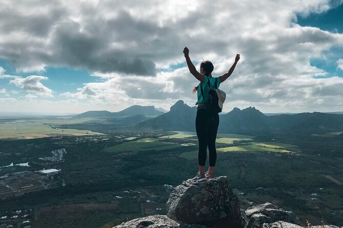 Hiking La Tourelle Mountain in Mauritius - The summit rewards the steady effort