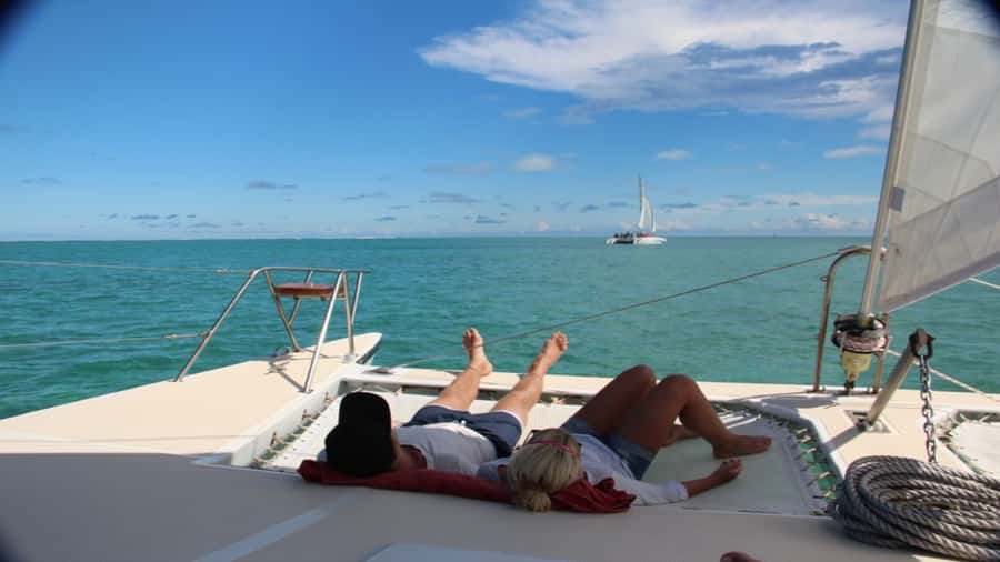 Ile Aux Cerfs Catamaran Cruise & Waterfalls- Lunch & Drinks - From Trou D’eau Douce to the open lagoon