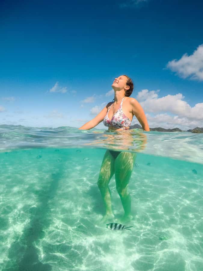 Ile aux Cerfs: The very best day by catamaran. - Setting sail from Disable blanc