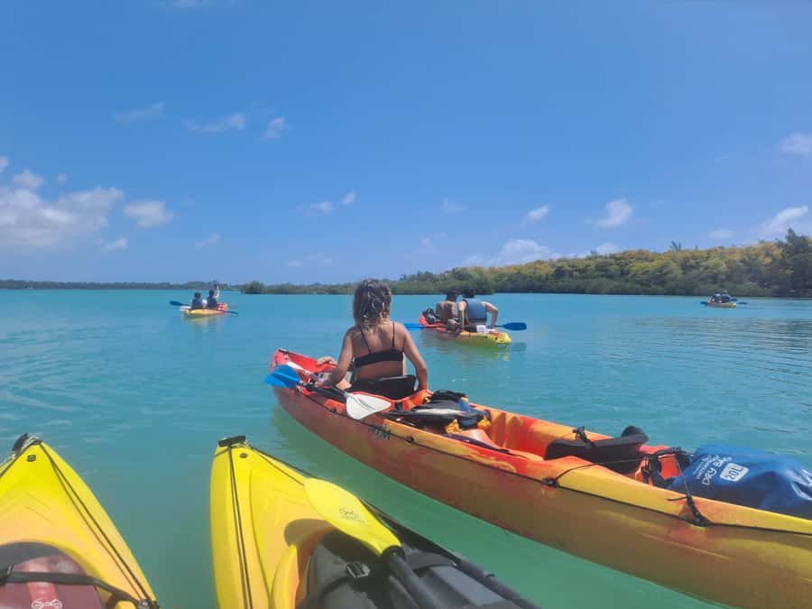 Ile d Ambre Kayaking - The safety briefing and first paddle