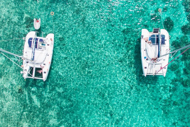Luxury Catamaran Cruise: The Northern Islands - The open-water ride past Gunners Coin