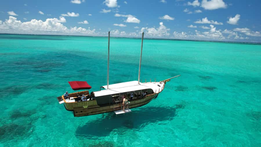 Mauritius: Boat trip to Ile aux Cerfs with Lunch/waterslide - Swimming and snorkeling near Grand River South East