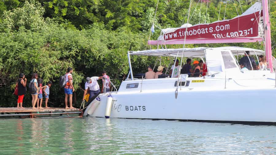 Mauritius: Catamaran Day Cruise to lle aux Cerfs with Lunch - Leaving Trou d’Eau Douce for a day on the lagoon