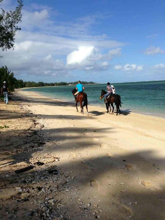 Mauritius: Horse riding on the deserted beach of Riambel - Riding along Riambel’s deserted beach