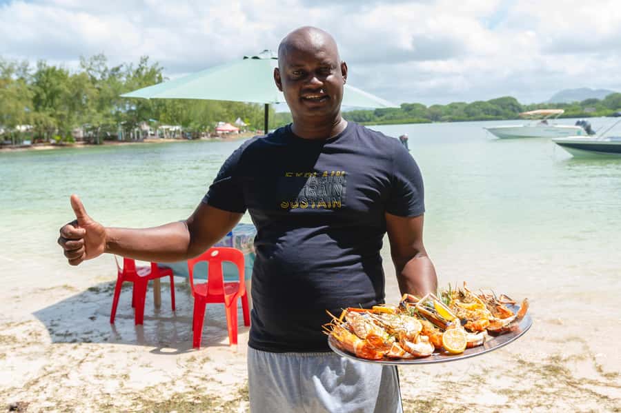 Mauritius: Speedboat Ile aux Cerfs, GRSE Waterfall, BBQ, Bar - Live music and Sega entertainment on selected days