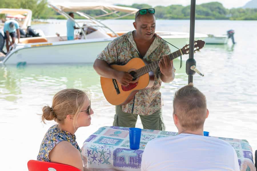 Mauritius: Speedboat Ile aux Cerfs, GRSE Waterfall, BBQ, Bar - Optional parasailing, tube rides, and water safety
