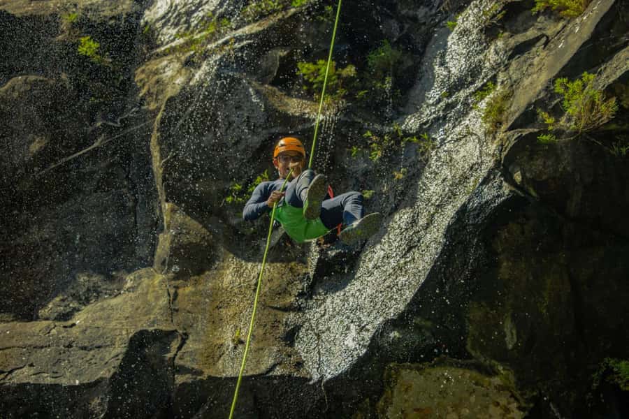 Mauritius: Tamarind Falls Canyoning Adventure - The zipline and optional jump