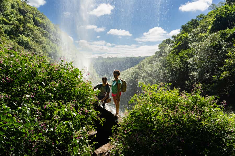 Mauritius: The Iconic Waterfalls hike + Mauritian picnic - Reaching Tamarind Falls at 9:00 AM