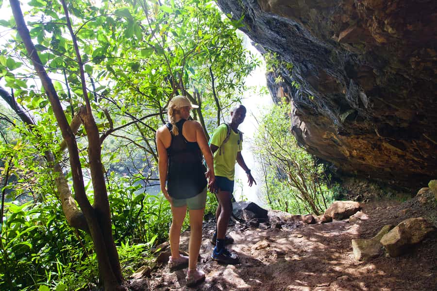 Mauritius: The Iconic Waterfalls hike + Mauritian picnic - Reaching four of the seven waterfalls
