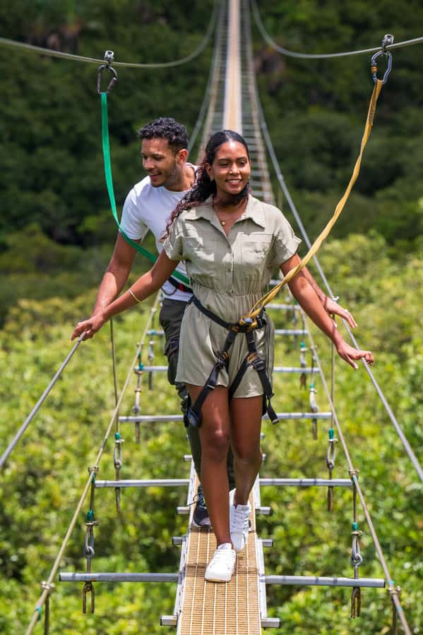 Mauritius: Vallé Advenature Park, Nepalese Bridge - How the $48 price measures up
