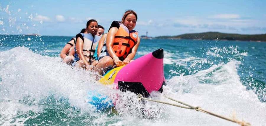 Mauritius: Watersport Adventure Day with Lunch and Pickup - The tube ride is the loudest and fastest part