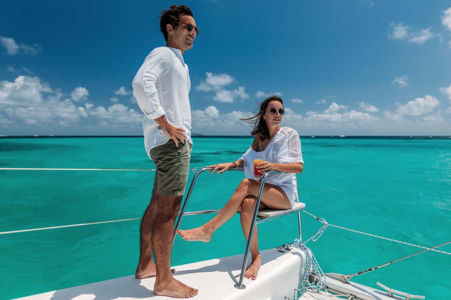North: Cruise to the flat island & Gabriel island.bbq lunch - The 90-minute cruise toward Ile Plate and Ilot Gabriel