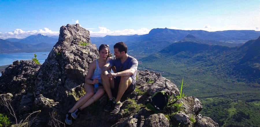 Sunrise hike at Le Morne Brabant with Local Guides (UNESCO) - The rocky upper section