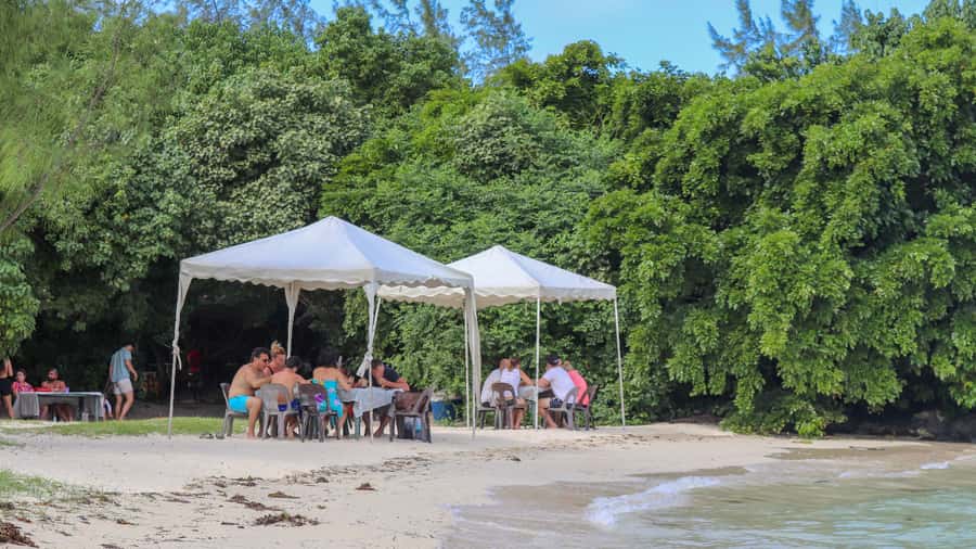 Trou d'Eau Douce: 5 Island Adventure with BBQ & Snorkeling - Fouquets Island and dolphin watching