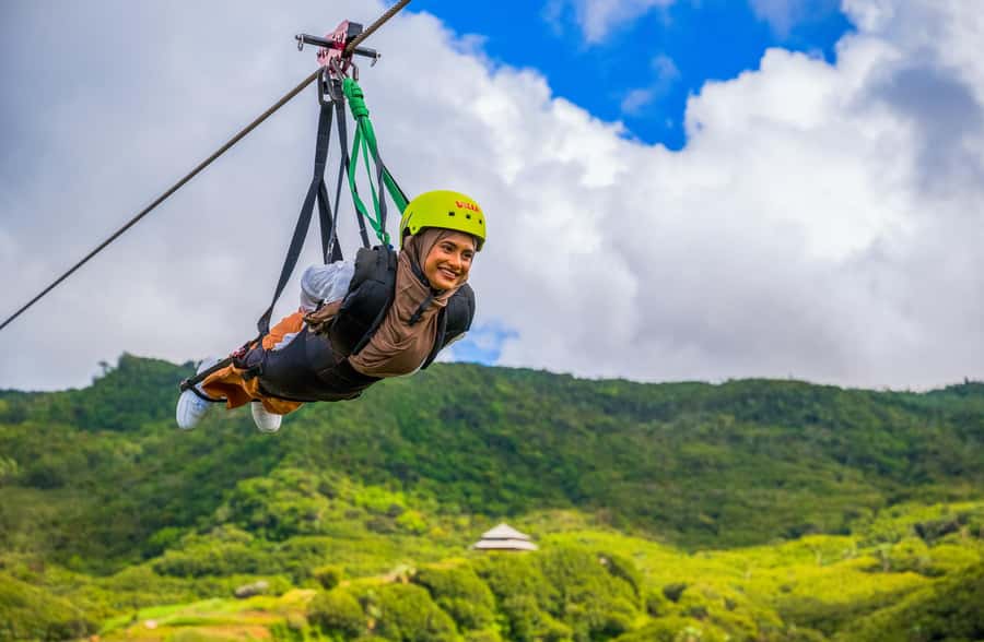 Vallé Advenature Park: Signature Zipline - Forest, waterfalls, and lagoons from the air