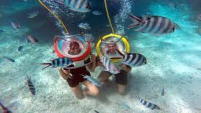 Walking under the sea in Mauritius with transfer